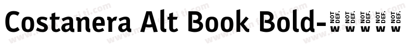 Costanera Alt Book Bold字体转换